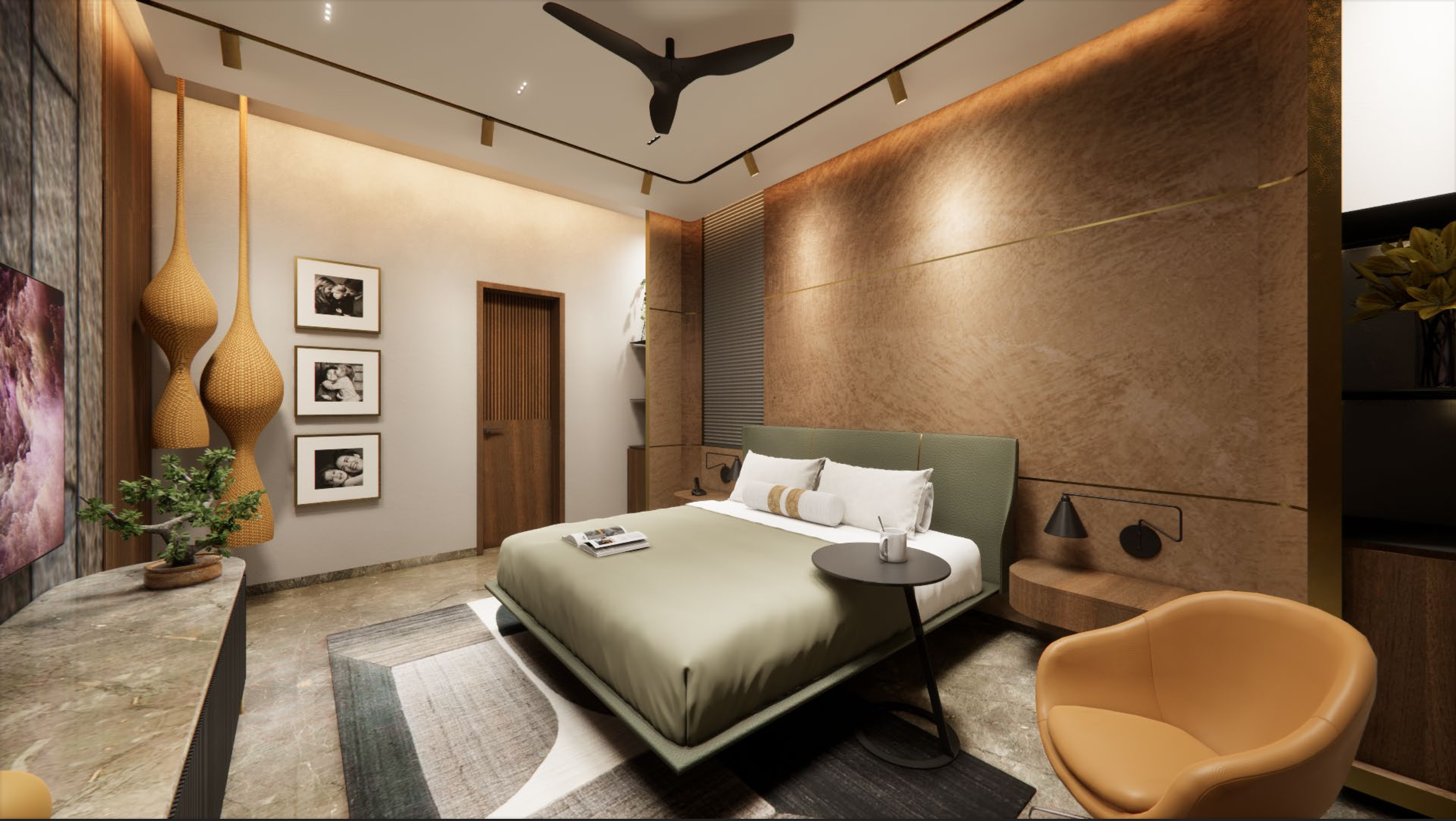 Master bedroom interior