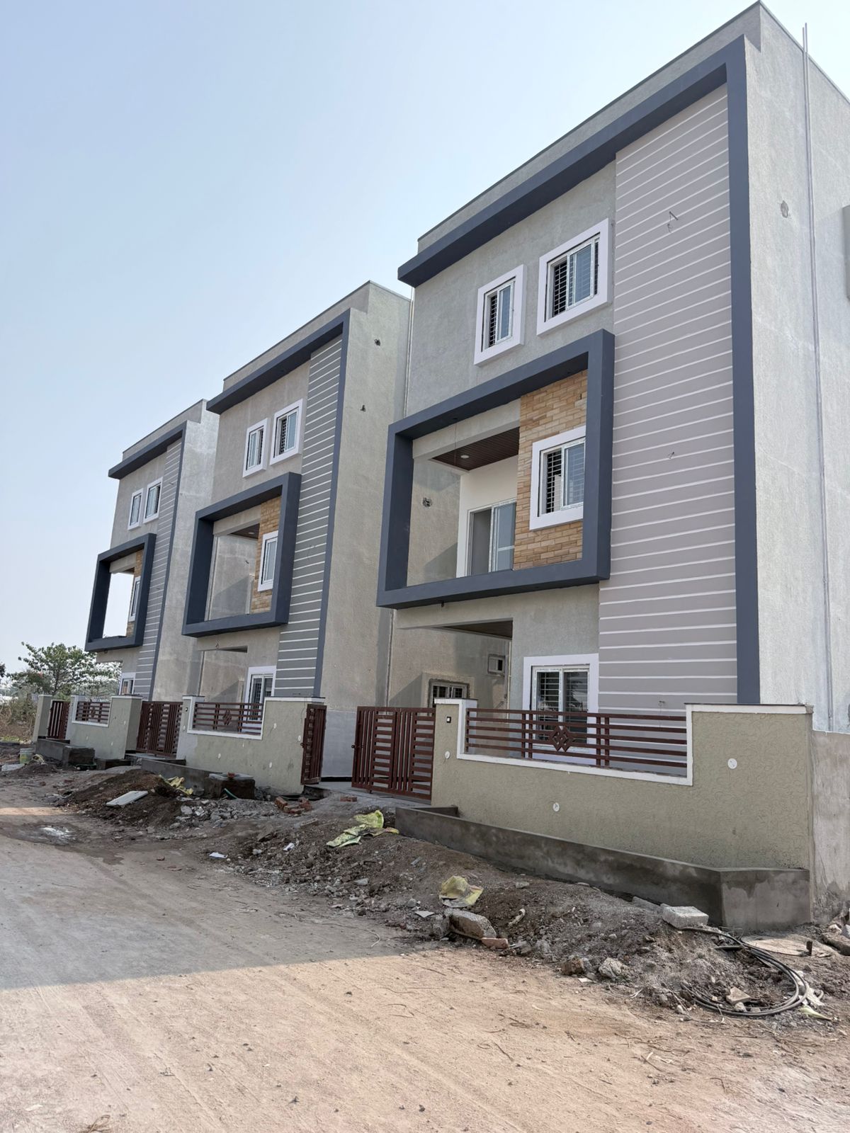 Row of modern Indus Homes villas